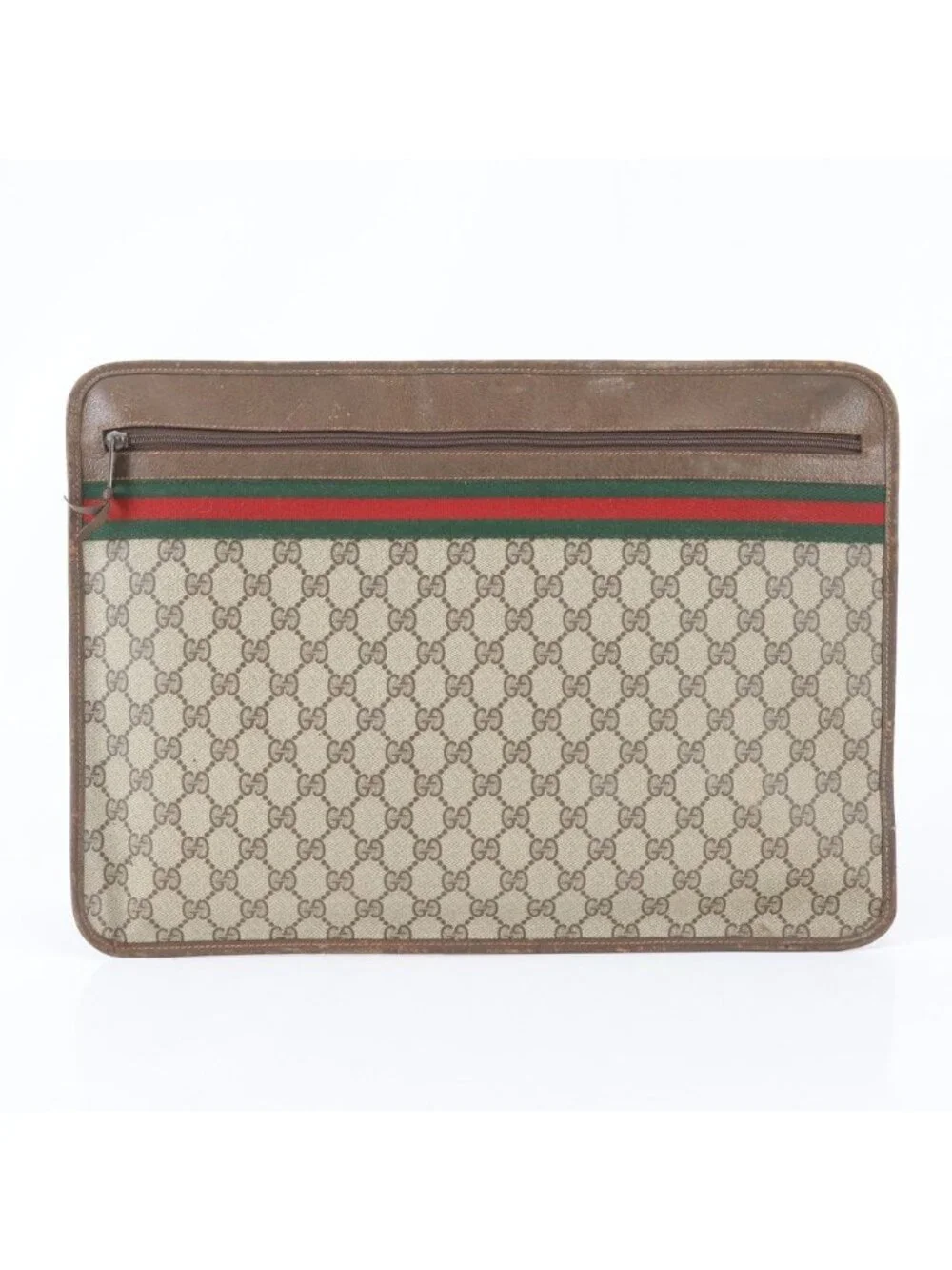 Gucci Ludo GG Spuri Sherry Line Leather Secondbag Clutch